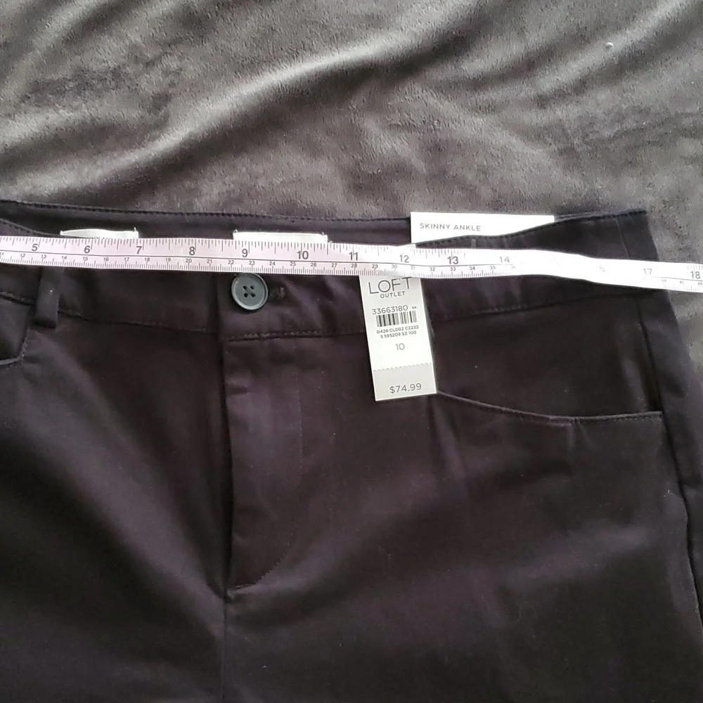 Loft Skinny Ankle Mid Rise Back Pants - Picture 4 of 6